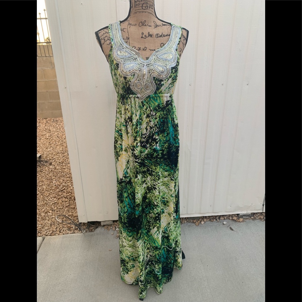 CATO MULTI-COLOR SLEEVELESS EMBELLISHED M